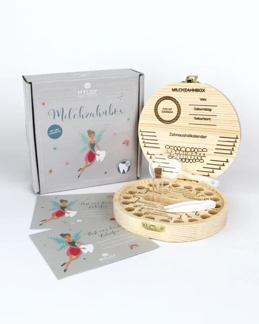 MYLILY Milchzahnbox Holz | Fee