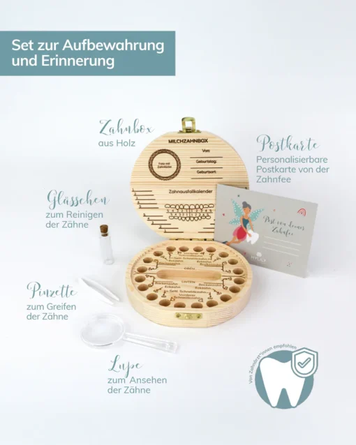 MYLILY Milchzahnbox Holz | Fee – Bild 6
