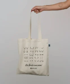 MYLILY Jutebeutel aus Bio-Baumwolle (14 L) | Brüste