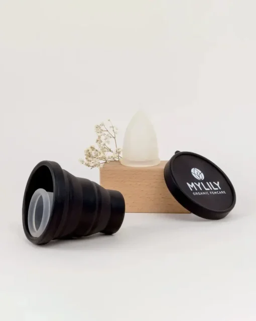 MYLILY Menstruationstassen Case | schwarz – Bild 4
