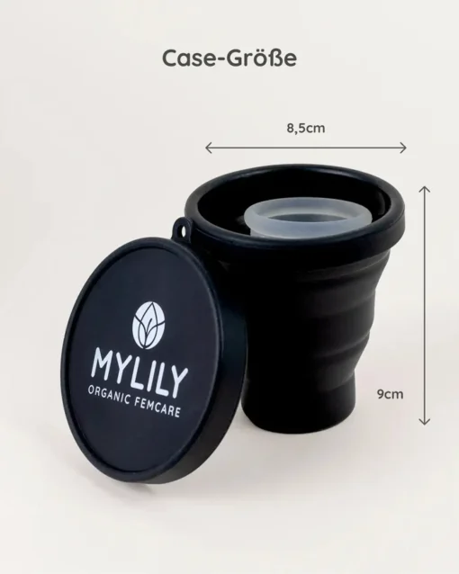 MYLILY Menstruationstassen Case | schwarz – Bild 2