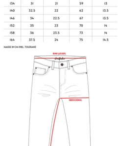 dreifeder Maxi Jeans (5-13J) | indigo