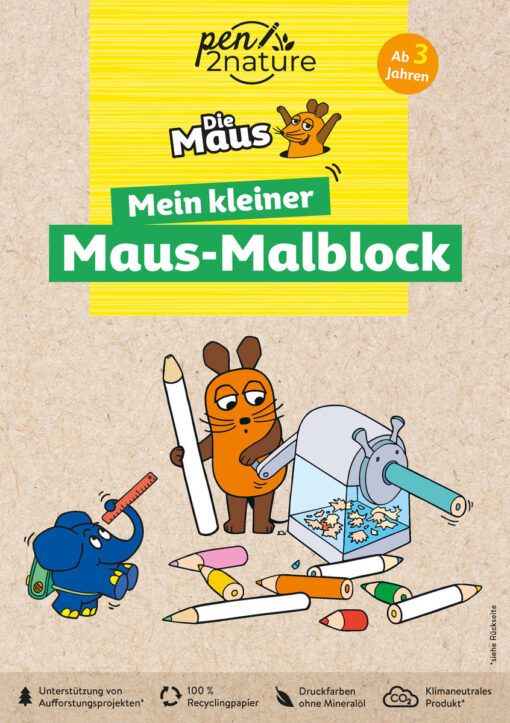 pen2nature Malblock | Mein kleiner Maus-Malblock (ab 3 J.)