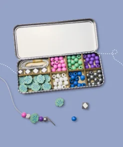 Cotton Twist Holzperlen Armband 5er Set Dose (3-8 J.) | Mermaid