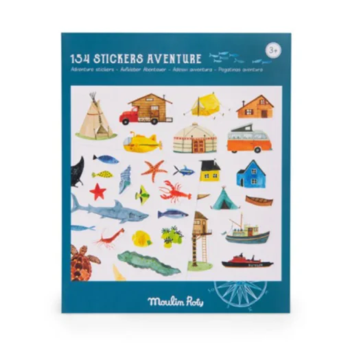Moulin Roty Stickers (134 Stk) | Abenteuer
