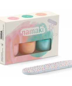 Nagellack auf Wasserbasis von Namaki 3er Set mit Nagelfeile