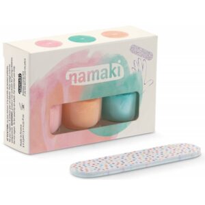 Nagellack auf Wasserbasis von Namaki 3er Set mit Nagelfeile 