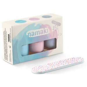 Nagellack auf Wasserbasis von Namaki 3er Set mit Nagelfeile 