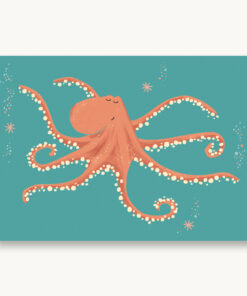 VIERUNDFÜNFZIG Postkarte | Krake Octopus