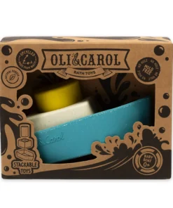 Oli&Carol Upcycled Rubber Bath Toy Boat | Yellow