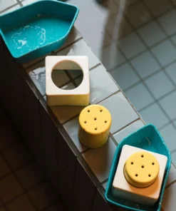 Oli&Carol Upcycled Rubber Bath Toy Boat | Yellow