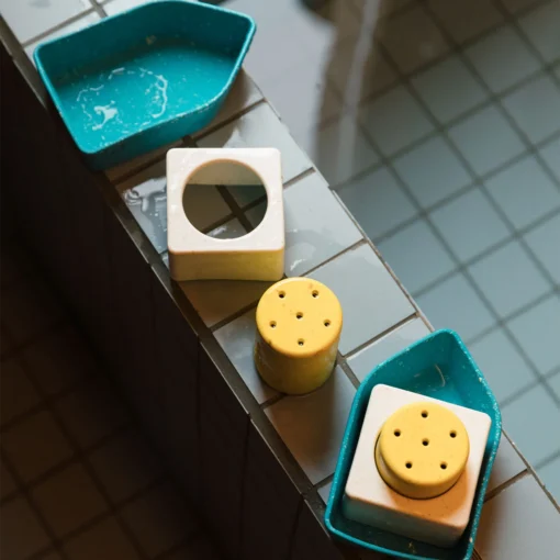 Oli&Carol Upcycled Rubber Bath Toy Boat | Yellow