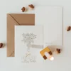 Postkarte Hochzeit Blumenstrauß von Hej Hanni
