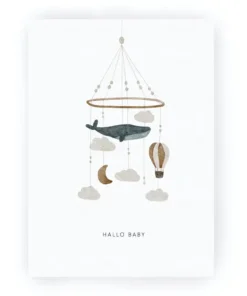 Alternative view of Hej Hanni Postkarte | Hallo Baby