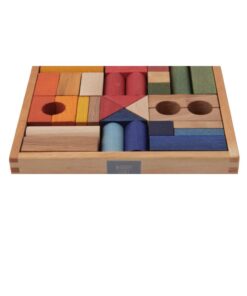 WOODEN STORY Holz Bauklötze (30 Stk.) | Regenbogen