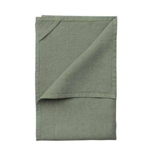 MENIQUE Geschirrtuch aus Bio Leinen 45x70cm | Stone green