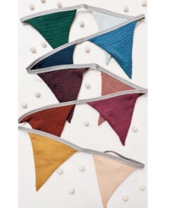 Wimpelkette aus Musselin | regenbogen