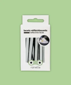 Rainette Reflektierende Schnürsenkel | Schwarz