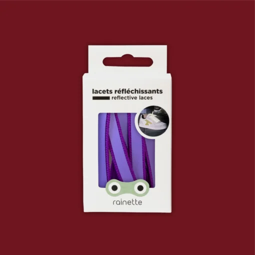 Rainette Reflektierende Schnürsenkel | Violett