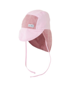 LIL' BOO Baby-Sonnenmütze weich (UV) | Block pink
