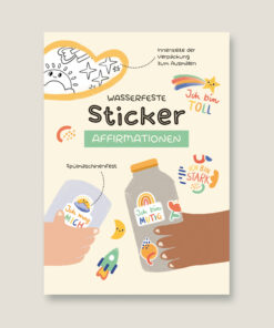 VIERUNDFÜNFZIG Wasserfeste (spülmaschinenfeste) Sticker | Affirmationen