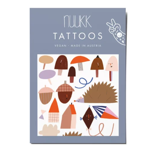 NUUKK Vegane Bio Tattoos | Igel