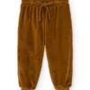 Tiralahilacha Baby Hose aus Bio-Velours TINO | Terracotta