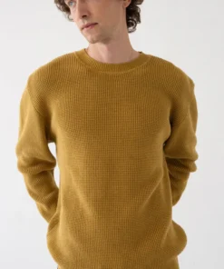 Tiralahilacha ERW UNISEX Baumwoll Pullover TAM | mustard