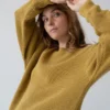 Tiralahilacha ERW UNISEX Baumwoll Pullover TAM | mustard