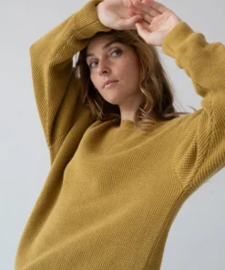 Tiralahilacha ERW UNISEX Baumwoll Pullover TAM | mustard