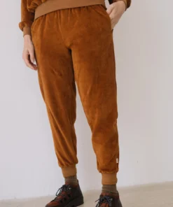 Tiralahilacha ERW Damen Velours Jogginghose THAIS | Terracota