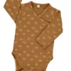 Tiralahilacha Langarm Wickel-Body MARRON | Bicycle Print