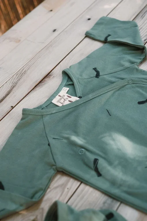 Tiralahilacha Langarm Wickel-Body JAEL | Green Trazos