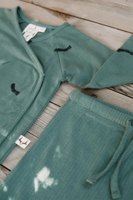 Tiralahilacha Langarm Wickel-Body JAEL | Green Trazos