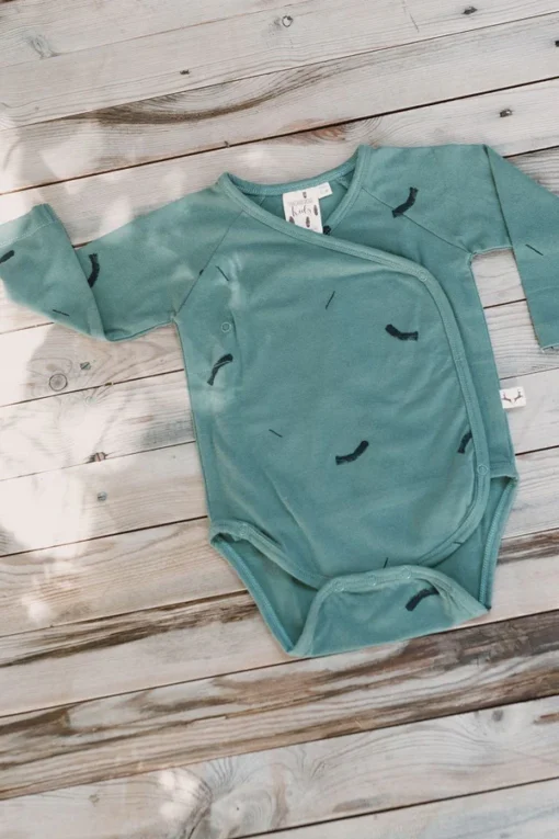 Tiralahilacha Langarm Wickel-Body JAEL | Green Trazos