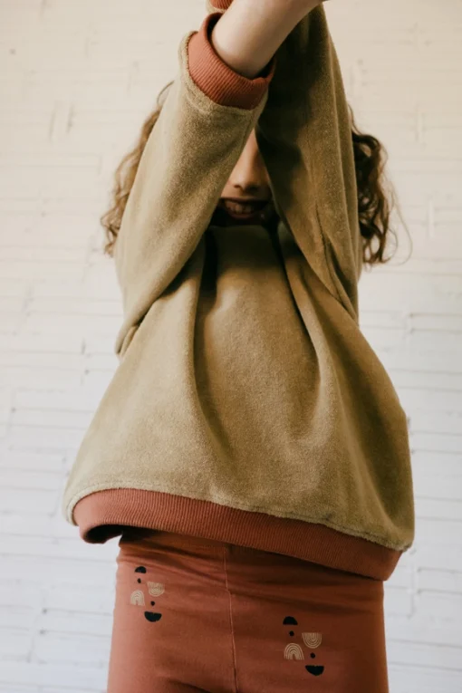 Tiralahilacha Frottee Sweatshirt Ginger | Beige – Bild 3