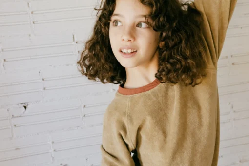 Tiralahilacha Frottee Sweatshirt Ginger | Beige – Bild 2