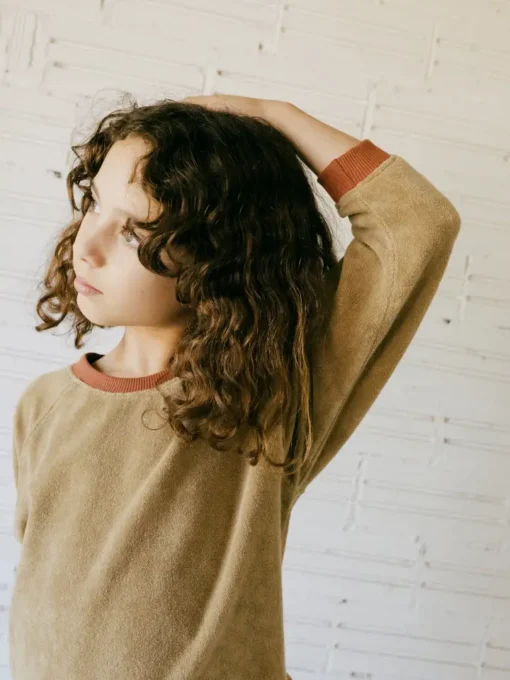 Tiralahilacha Frottee Sweatshirt Ginger | Beige