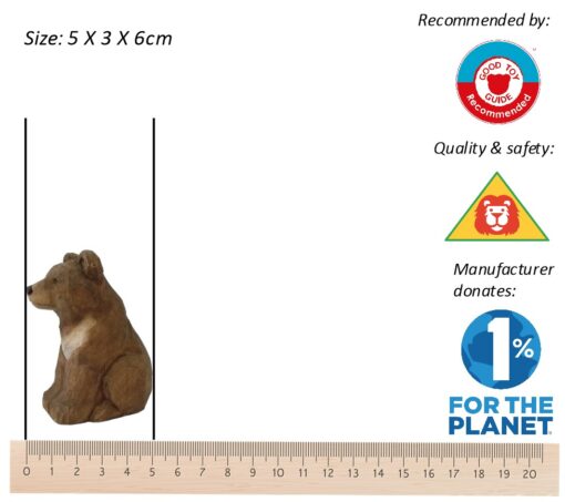 Wudimals® Tierspielzeug aus Holz | Bärenkind