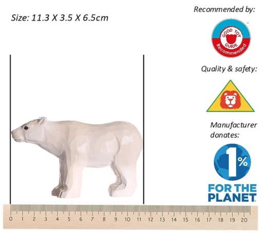 Wudimals® Tierspielzeug aus Holz | Eisbär