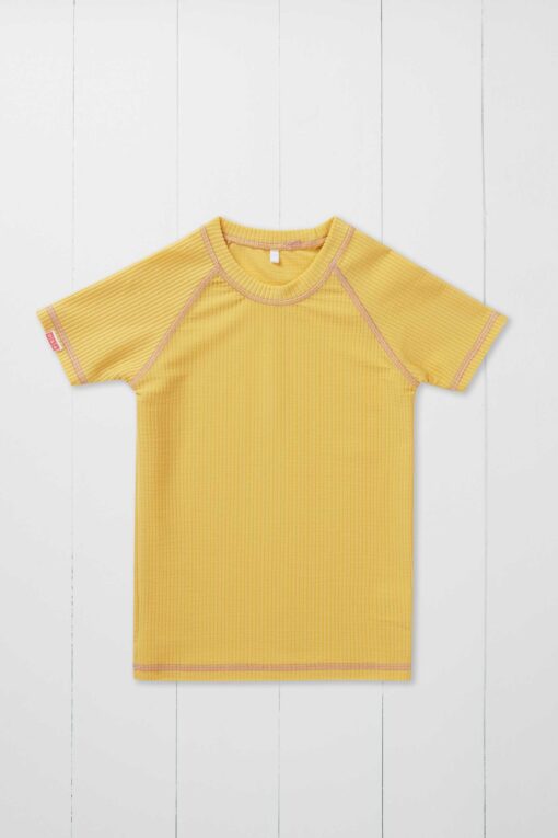 Badeshirt ochre aus recycelten Pet Flaschen von Grass & Air