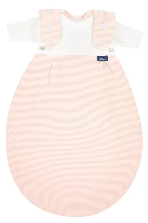 Alvi® Frühchenschlafsack Komplett 2-teilig (Jersey) (Grösse 44–56 cm) | Rose Stripe