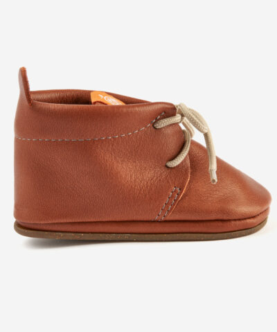 Orangenkinder Barfussschuhe AMIGO Schnürer | braun