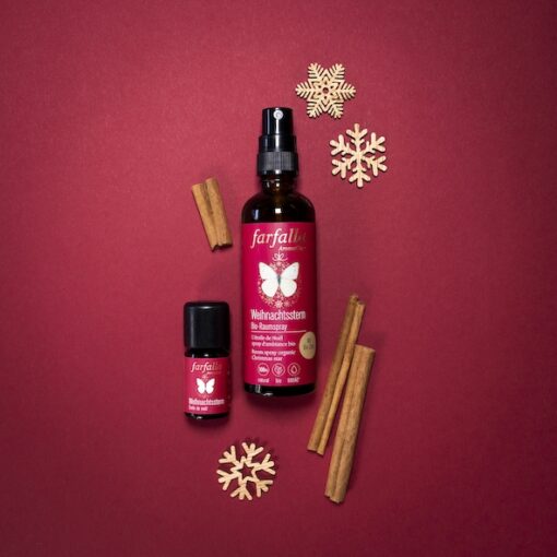 farfalla Bio-Raumspray Zimt | Weihnachtsstern – Bild 2