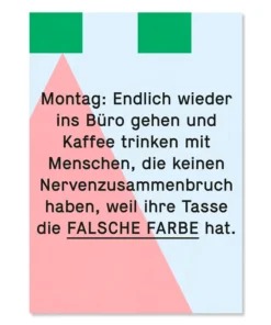 Kleine Prints Postkarte | Montag
