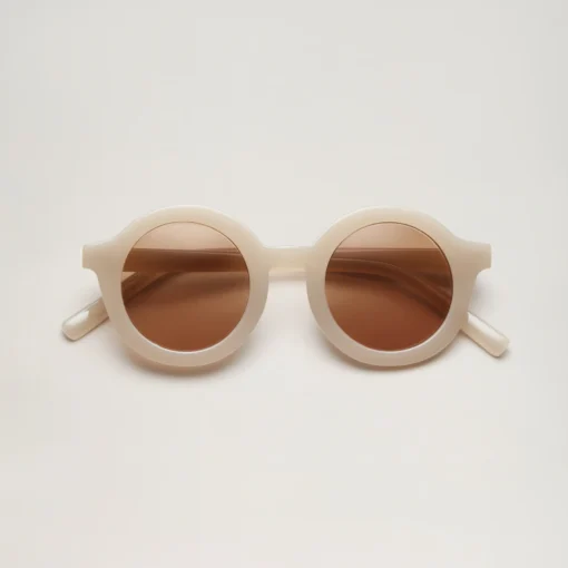BabyMocs ERW Sonnenbrille ROUND (ab 8 J. - ERW) | Beige – Bild 2