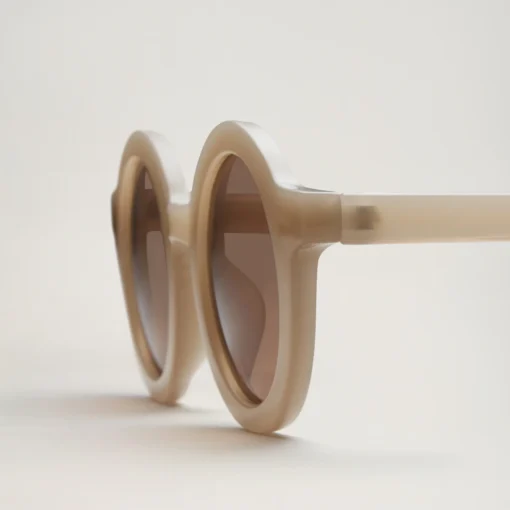 BabyMocs ERW Sonnenbrille ROUND (ab 8 J. - ERW) | Beige – Bild 4