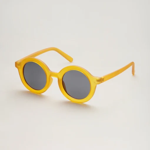 BabyMocs ERW Sonnenbrille ROUND (ab 8 J. - ERW) | gelb – Bild 4