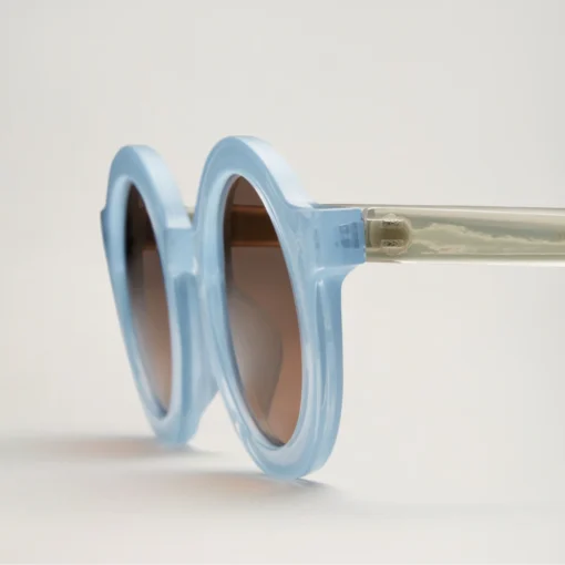 BabyMocs ERW Sonnenbrille ROUND (ab 8 J. - ERW) | Hellblau – Bild 2