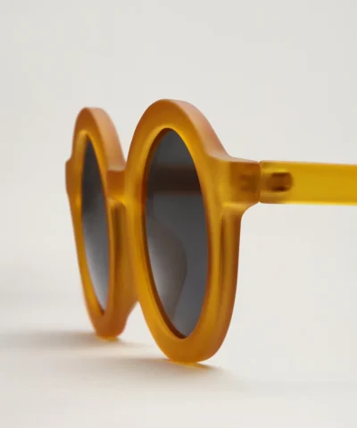 BabyMocs Kinder Sonnenbrille ROUND (1.5-8 J.) | gelb